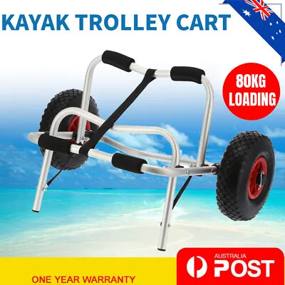 Kayak Carrier Trolley Aluminum Alloy Dual Leg Heavy‑duty For Kayak And Canoe AU • $48