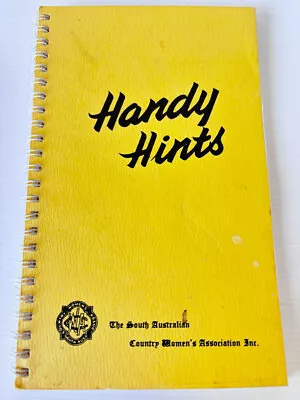 SA Country Women's Association CWA Handy Hints Household Cleaning Cooking Home • $18.50