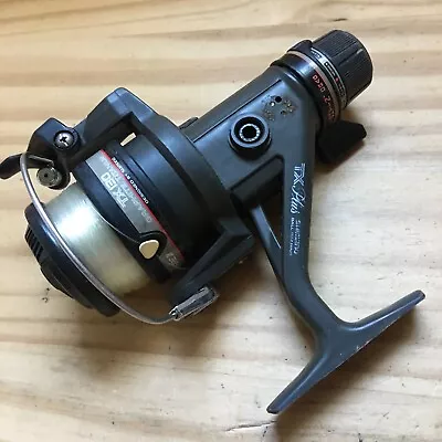 Vintage Shimano TX Plus 130 Graphite Titanium Quickfire II Spinning Fishing Reel • $15.99