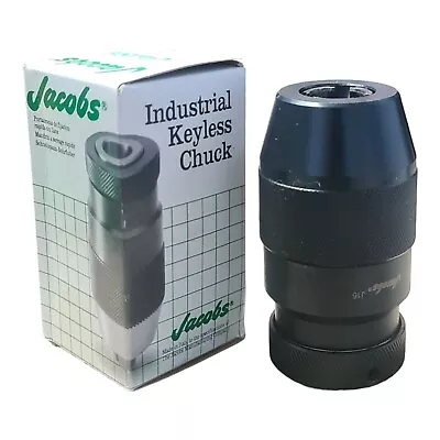 Heavy Duty Keyless Drill Chuck Jacobs Industrial 16mm Chuck 3-16mm J16 1/2x20 • £79.99