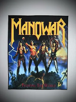 LARGE SEW ON PRINTED BACK PATCH ~ JACKET BAG ~ MANOWAR ~ 11” X 14” • $59.76