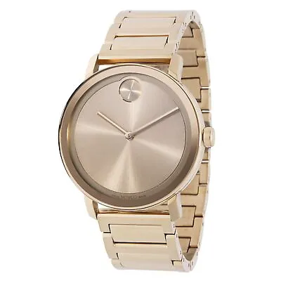 Movado 3600795 Men's Bold Evolution Thin Gold-Tone Dial Quartz Watch • $304