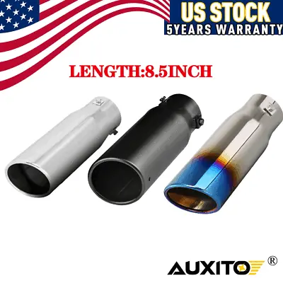 Car Exhaust Tip Muffler Tail Pipe Coating Stainless Steel Black Fit 1.4 -2.5  • $20.99