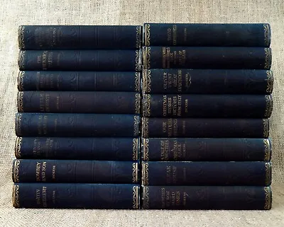 Antique Vintage Complete Set 16 Charles Dickens Volumes Works Books Antiquarian • £175