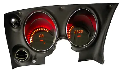 $399.89 • Buy C3 Corvette 1968-1977 LED Digital Dash Gauge Instrument Cluster Direct Fit RED