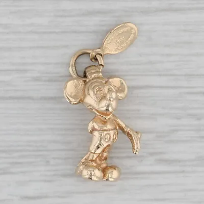 Mickey Mouse Charm 14k Yellow Gold Disney Cartoon Figural Souvenir • $449.99