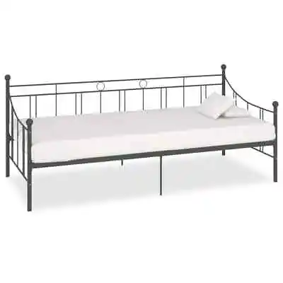 VidaXL Daybed Frame Grey Metal 90x200 Cm Practical Furniture UK • £161.58