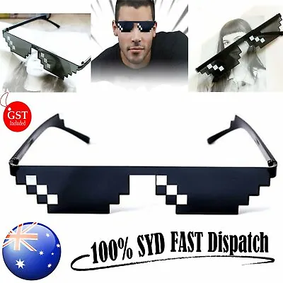 Thug Life Sunglasses 8 Bit Pixel Glasses Cool Fashion Goggle Man Woman Accessory • $5.84