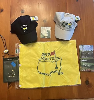 Masters 2010 Collection (Pin Flag Spectator Guide 2 Hats Lanyard Hat Clip) • $100