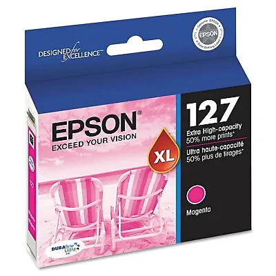 Genuine Epson 127 Magenta Ink Cartridge Best Before 04/2019 • $15