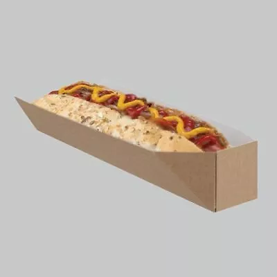 Disposable HOT DOG Holder Takeaway BBQ Cardboard Fast Food Packaging Popcorn Box • £7.99