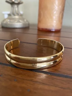 Vintage MONET - Gold Tone - - CUFF BRACELET • $9.99