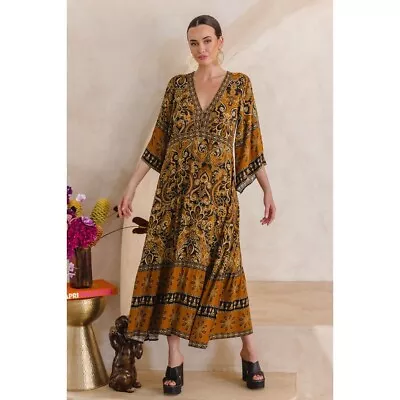 Nine Lives Bazaar Empire Dress Mystic Size 14 NWT • $195