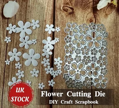 Flower Greeting Card Making Stamp Die Set Craft DIY Metal Cutting Scrapbook • £3.45