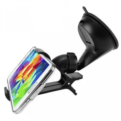 Easy One Hand Clipper Mount Car Phone Holder Dash Windshield Glass Cradle Dock • $14.24