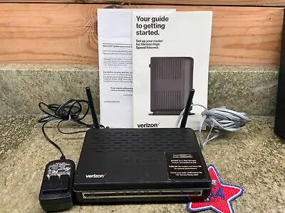 Verizon D-Link DSL-2750B  4-Port Wireless Router W/ AC Adapter And Cords • $15.95