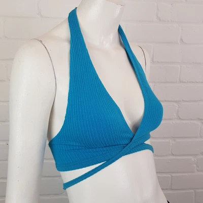 $28.01 • Buy Urban Outfitters Wrap Bra Top Small 8 10 Turquoise Rave Festival BNWT