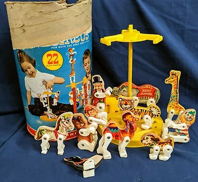 Vintage Fisher Price Vintage 1963 Junior Circus With Elephant Tiger Pony + • $30