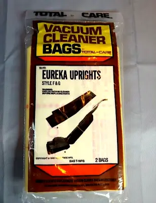 Vintage 1986 Eureka Uprights Style F & G Vacuum Cleaner 2 Bags NEW • $7.86