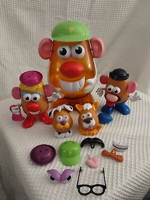 Mr. Potato Head Hasbro Large 14  40+ Pieces Vintage Family Pets Toys Play Kids • $11.99