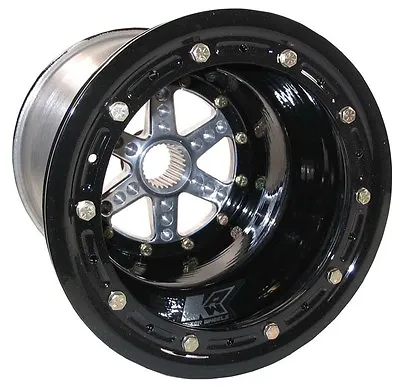 KEIZER ALUMINUM WHEEL27 SPLINE10x14 4 BEADLOCKMICRO-SPRINT600 MINIBLACK • $299.99