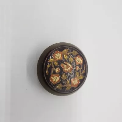 Vintage Cloisonne Lidded Trinket Box Floral 4  • $14.95