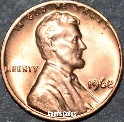 1968 P Lincoln Memorial Penny Brilliant Uncirculated (BU) Cent • $2.59