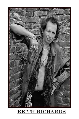 Keith Richards Signed 12x18 Inch Photograph Poster - The Rolling Stones • $28.95