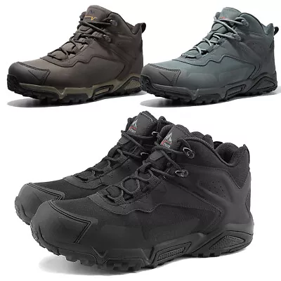 Men's Waterproof Hiking Boots Lightweight Hiking Outdoor Tactical Combat Work US • $43.59