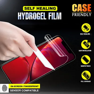 For Apple IPhone 8 7 Plus X XS 12 11 MAX XR 6 6S HYDROGEL Full Screen Protector • $9.99