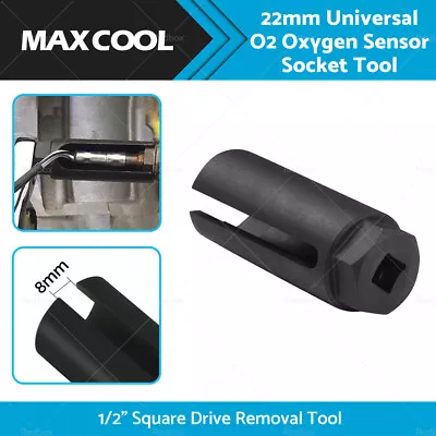 22mm O2 Oxygen Sensor Socket Tool 1/2  Square Drive Removal Installtion Tool • $21.99