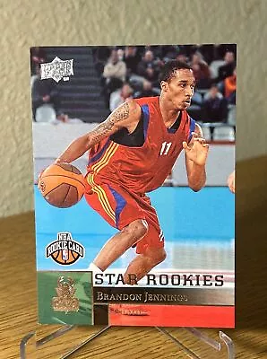 2009-10 Upper Deck #233 Brandon Jennings RC Rookie Card Milwaukee Bucks • $0.99