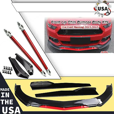 For Ford Mustang 2 Front Bumper Lip Splitter Spoiler Body Kit Side Skirt • $59.99