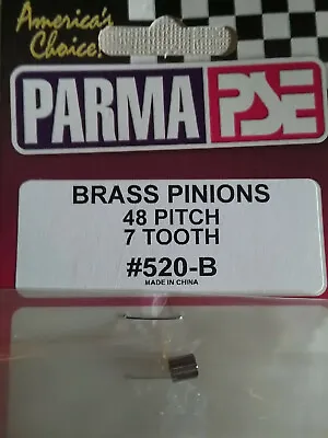 Parma 520-B NEW 7 Tooth 48 Pitch Brass Press On Pinion Gear - Qty. 1  • $11.95