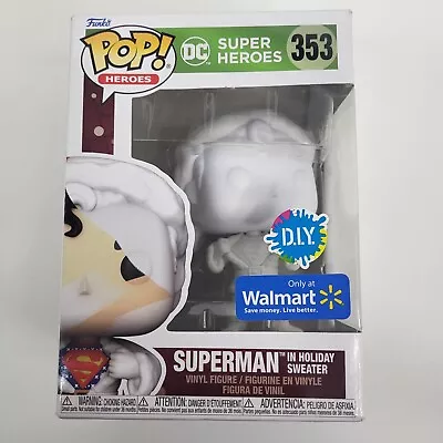 $10.99 • Buy Funko Pop DC Super Heros Superman In Holiday Sweater Walmart Exclusive DIY 353