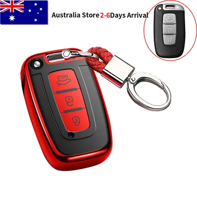 $26.99 • Buy Remote Smart Key Cover Case Shell Fob For Hyundai Accent Ix35 I30 For KIA Red