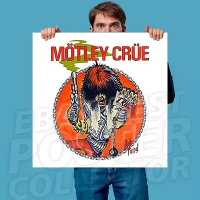 MOTLEY CRUE Allister Fiend BANNER HUGE Vinyl Poster Tapestry Art • $32.25