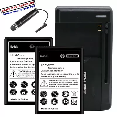 2x 3020mAh Replacement Battery Dock AC Charger For Samsung Galaxy Proclaim S720C • $34.92