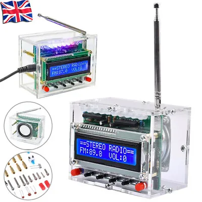 DIY Electronics Kit RDA5807 FM Radio-Receiver 5W Amplifier Audio Indicator UK • £16.99