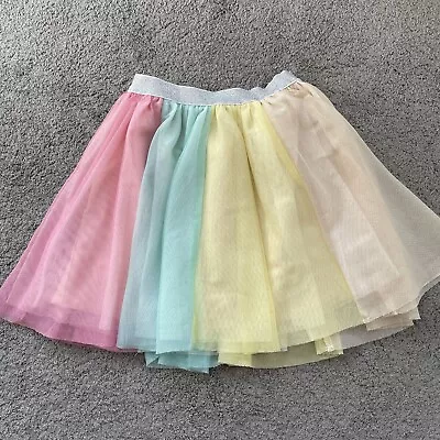 Gorgeous Girls Rainbow Tutu Style Skirt (Next)- Age: 3-4 Years. Fully Lined • £2.99