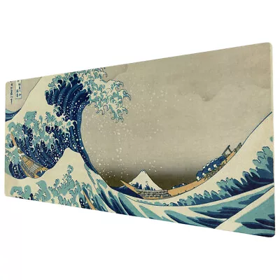 £12.99 • Buy 90x40cm EXTRA LARGE XXL Mouse Pad Mat Full Desk Great Wave Kanagawa Retro