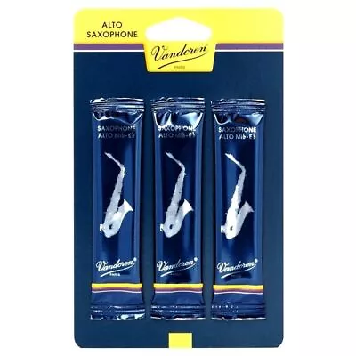 Vandoren VASR2125/3 Alto Sax Traditional Reeds Strength 2.5; Card Of  3 Reeds  • $27.25