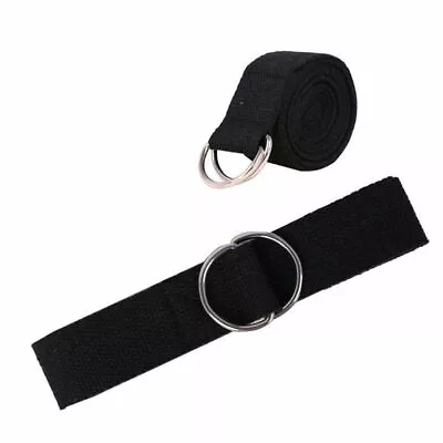 Yoga Stretch Belt Strap D-Ring Exercise Sport Band Gym Waist Leg Fitness UKStock • £3.99