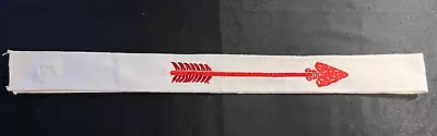 BSA Order Of The Arrow Ordeal Sash White Red Embroidered Arrow 54  SB-113 • $11.24