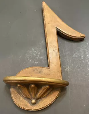 Vintage Universal Original Statuary Chicago Chalkware Musical Note Shelf • $19.99