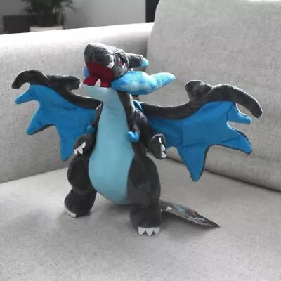 Pokemon Mega Charizard X Plush Soft Toy Teddy 28cm • £27.99