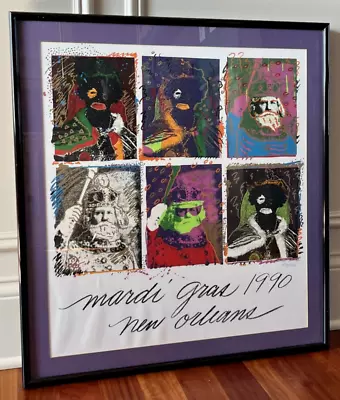 Mardi Gras Kings Of Carnival Poster 1990 By Richard C Thomas Signed 1510 / 5000 • $149.95