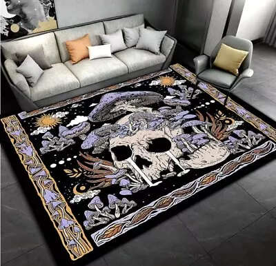 1pc Skull Mushroom Pattern Carpet Non-slip Living Room Rug Decor • $120