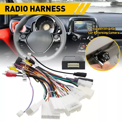 $27.99 • Buy For Toyota Aftermarket Radio Stereo Car Wire Harness Cable Adapter W/ Canbus BOX