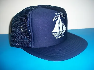 Vintage NOS  SCHOONER SHIP MISTRESS  CAMDEN MAINE TRUCKER-SAILOR'S Hat--Cap • $8.95